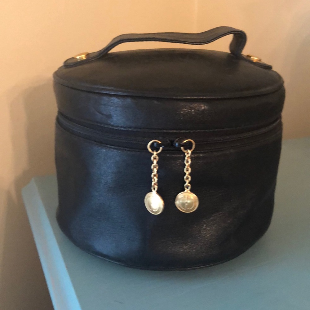 Gucci traveling jewelry case Napa black leather